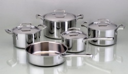 cookware with cast steel handles